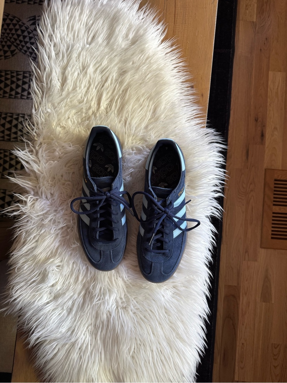 adidas Spezial Men's Navy and Light Blue Suede Sneakers - Picture 2 of 6